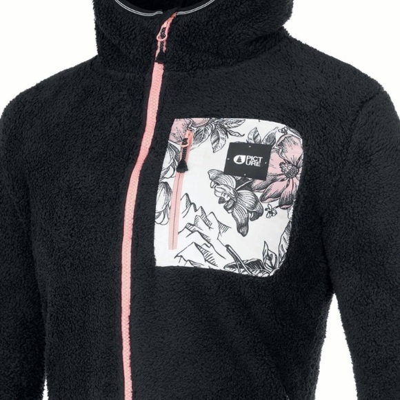 Picture Women's Izimo Fleece Jacket Black Organic Clothing Size Large - Picture 8 of 13